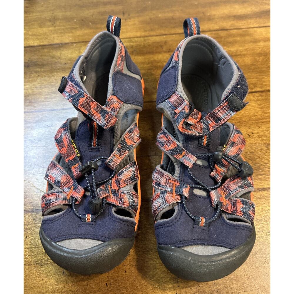 Keen Cnx Size 5 Blue Orange Waterproof Hiking Anti-odor Contour‎ Arch Sandal